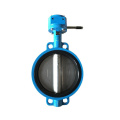 Spheroidal graphite cast iron wafer type butterfly valve